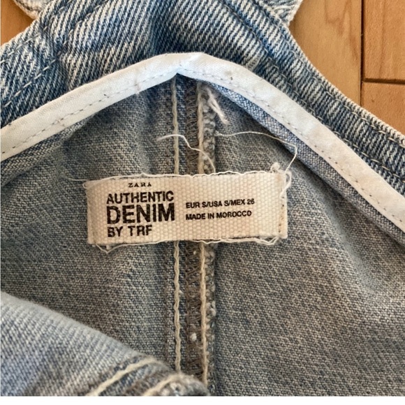 Zara Denim Overall Dress - Size Small - Picture 3 of 3
